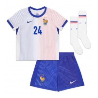 Francúzsko Ibrahima Konate #24 Vonkajší Detský futbalový dres ME 2024 Krátky Rukáv (+ trenírky)